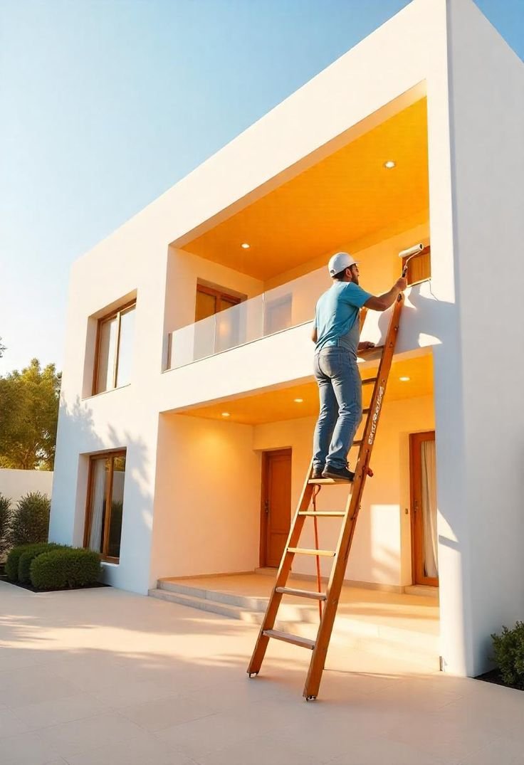 luxurious villa painting in Hyderabad